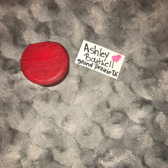 Louis Vuitton Other - Authentic LV Red Epi Ecrin Bijoux Jewelry Case